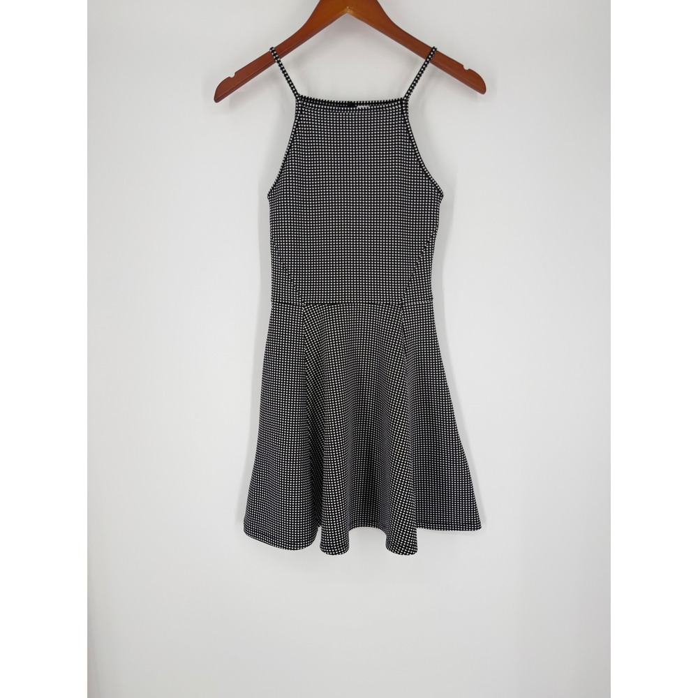 H&M Divided Womens Halter Mini Dress 4 Retro Y2K Skater Grunge Goth Modern Dots